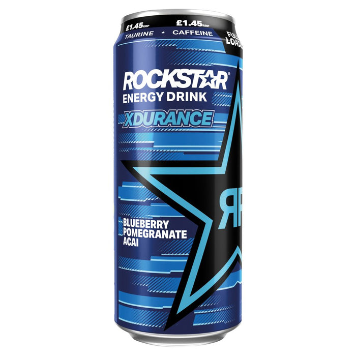 Rockstar Xdurance Fully Loaded Blueberry, Pomegranate & Acai Energy Drink 500ml (Case of 12)