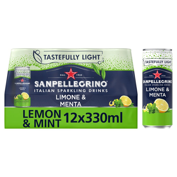 San Pellegrino Lemon & Mint 330ml (Case of 12)