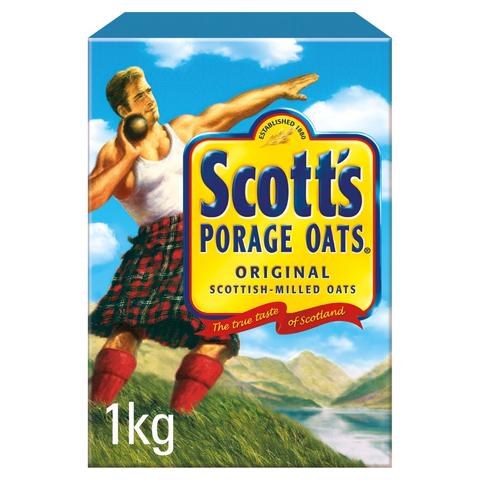 Scott's Porage Original Porridge Oats, 1kg (Case of 10)