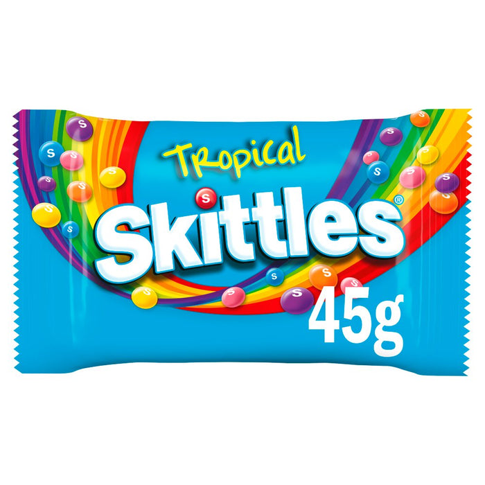 Skittles Tropical Sweets Bag, 45g (Box of 36)