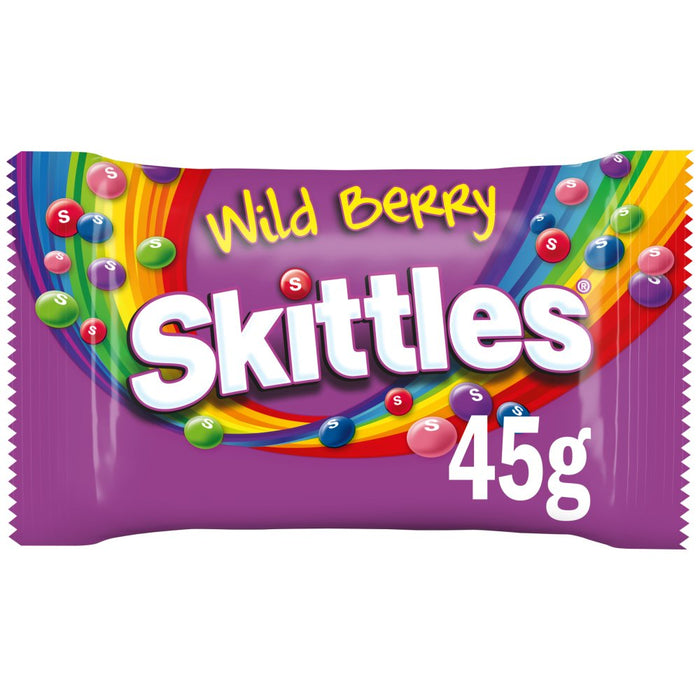 Skittles Wild Berry Sweets Bag, 45g (Box of 36)