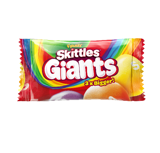Skittles Giants Fruit Sweets Bag, 45g (Box of 36)