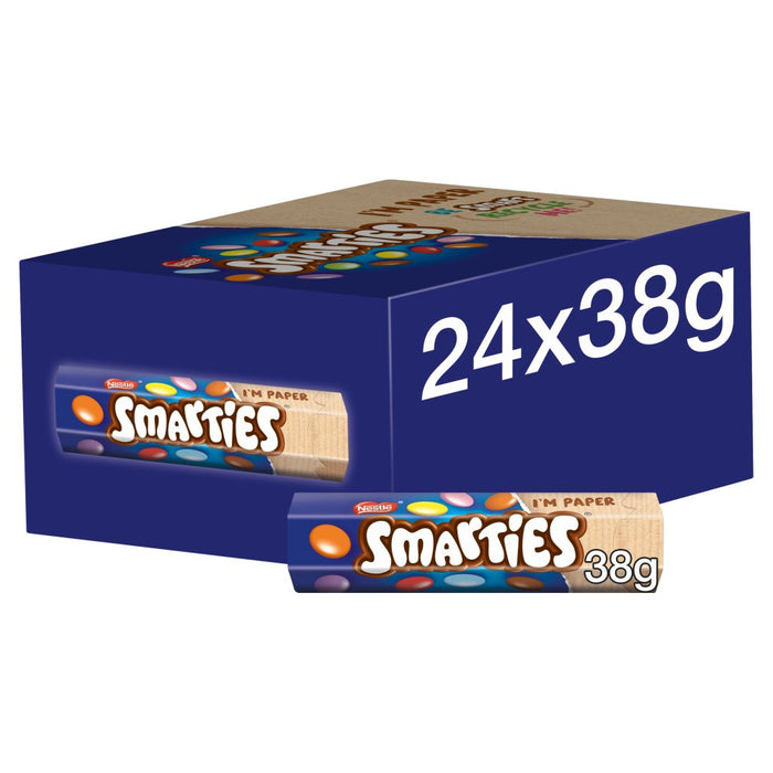 Smarties Milk Chocolate Tube 38g PMP (Box of 24)