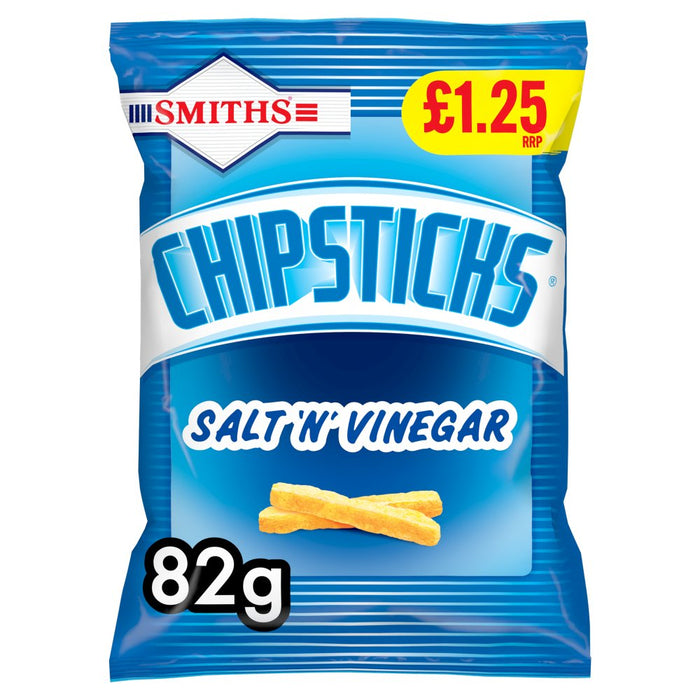 Smiths Chipsticks Salt 'n' Vinegar Snacks, 82g (Box of 15)