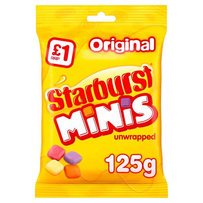 Starburst Minis Original Sweets Treat Bag 125g (Box of 12)