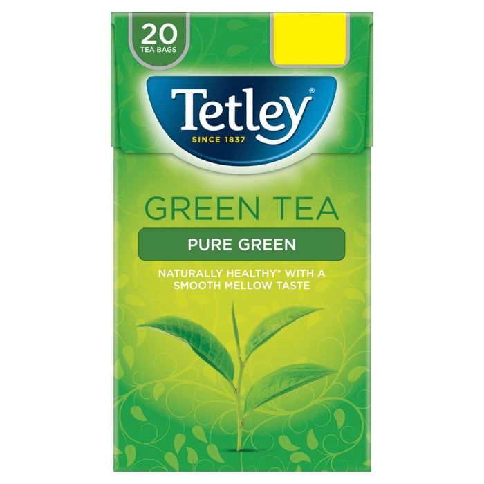 Tetley Pure Green Green Tea 20 Tea Bags 40g (Case of 4)