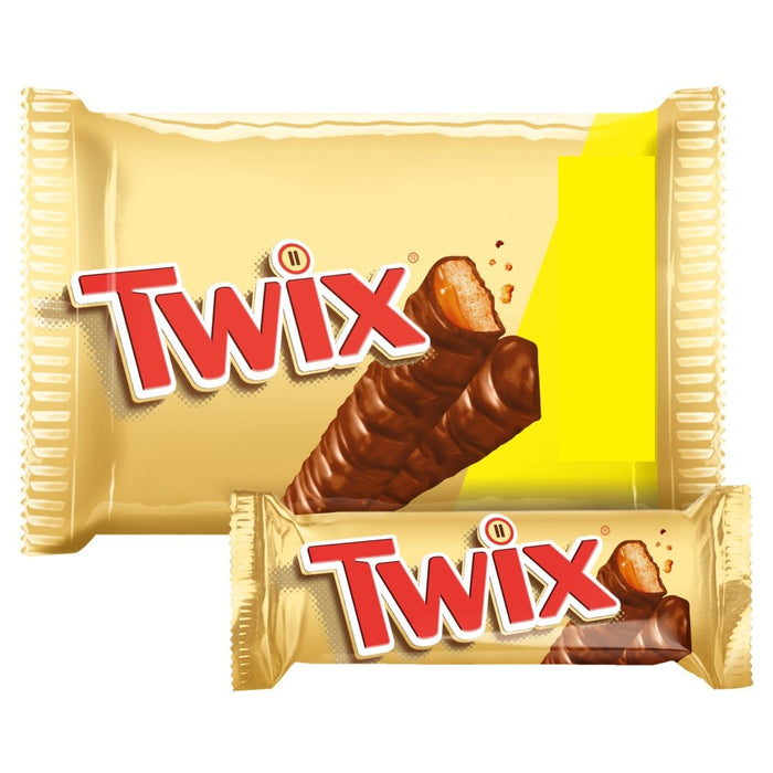 Twix Milk Chocolate Biscuit Snack Bars Multipack 4x40g