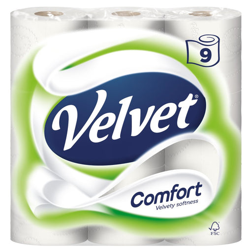 Velvet Comfort 9 Toilet Rolls