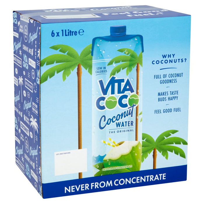 Vita Coco Coconut Water 6 x 1Ltr