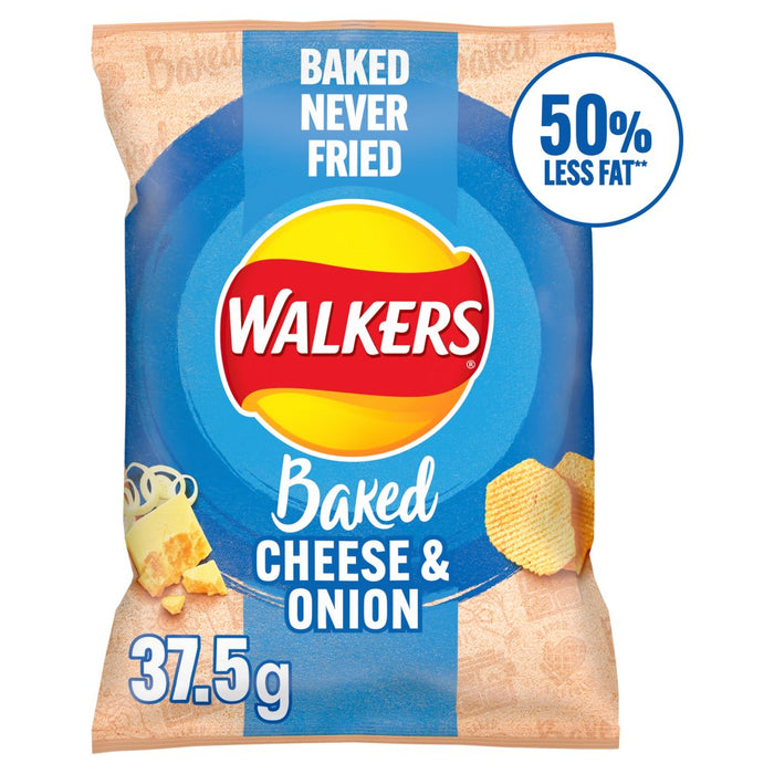 Walkers Baked Cheese & Onion, 37.5g (Box of 32)