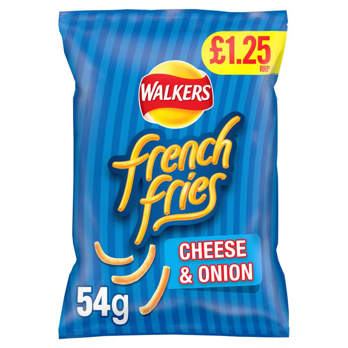 Walkers French Fries Cheese & Onion Snacks 54g (Box of 18)