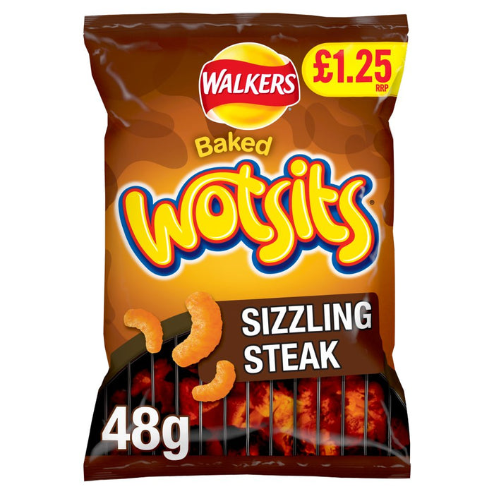 Walkers Wotsits Sizzling Steak Snack, 48g (Box of 15)