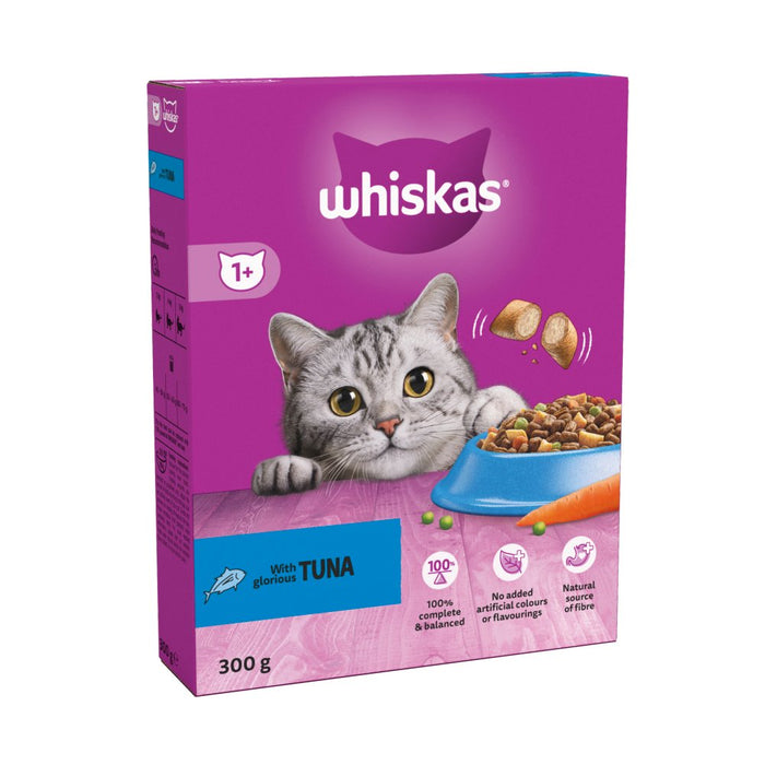 Whiskas 1+ Tuna Adult Dry Cat Food 300g (Case of 6)