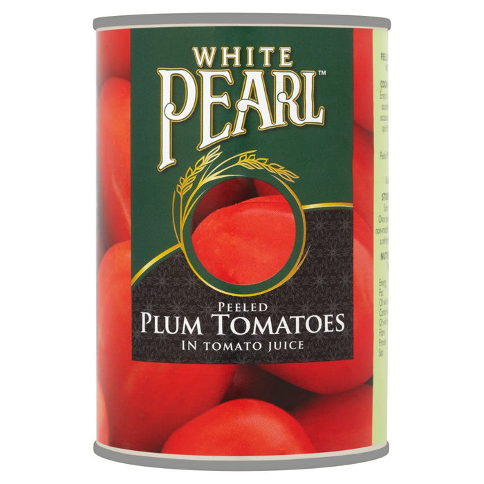 White Pearl Peeled Plum Tomatoes in Tomato Juice 400g (Case of 12)