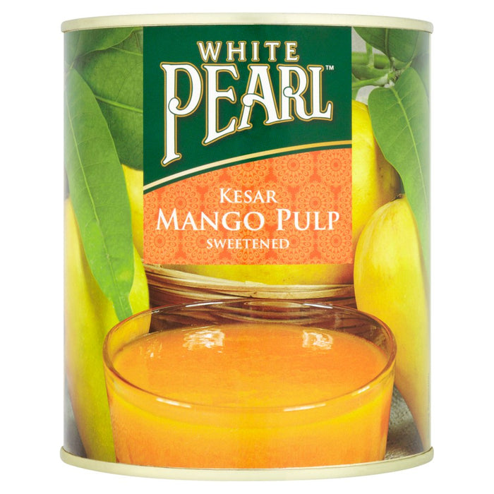 White Pearl Kesar Mango Pulp Sweetened 850g (Case of 6)