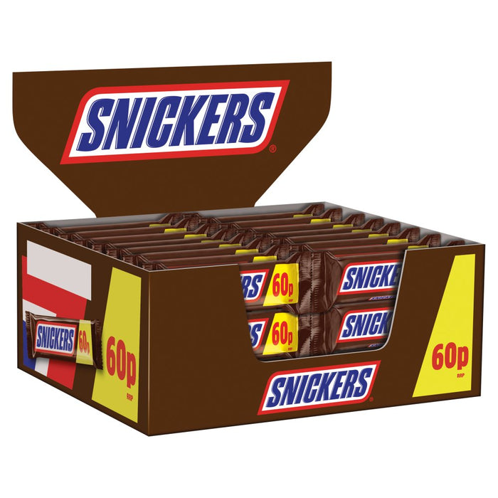 Snickers Chocolate Bar, (52g/1.8 oz,) per bar, 48-Count, {Imported